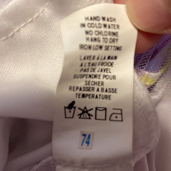 Suzy Shier Flower Pattern Strap Dress - Zip Back With Lacy Hem - Size S - Picture 10 of 13